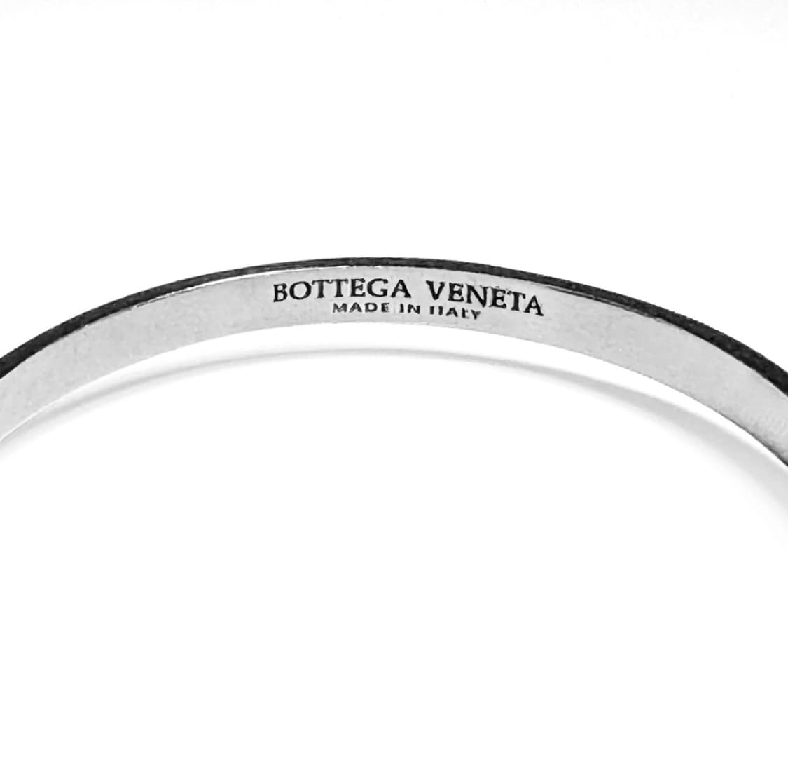 [S] 보테가베네타 에나멜 커프스 실버 브레이슬릿 팔찌 스몰 브라운 상품이미지6