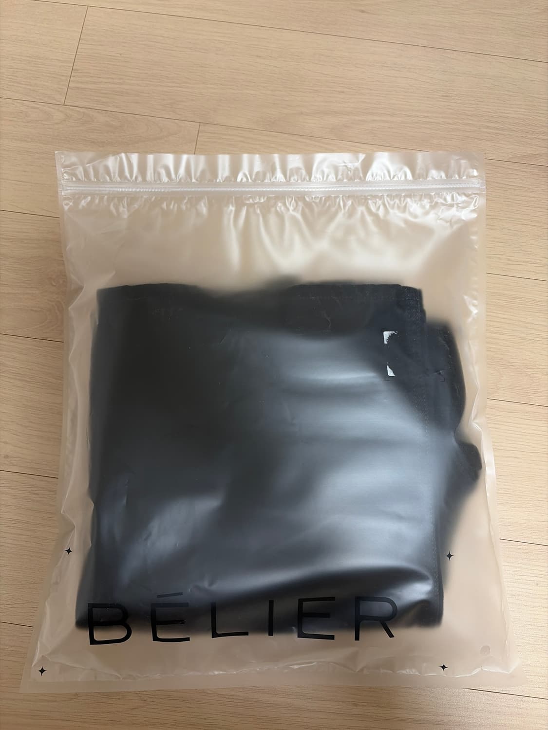 벨리에 트루 와이드 데님 팬츠 - 원 워시드 블랙 상품이미지4