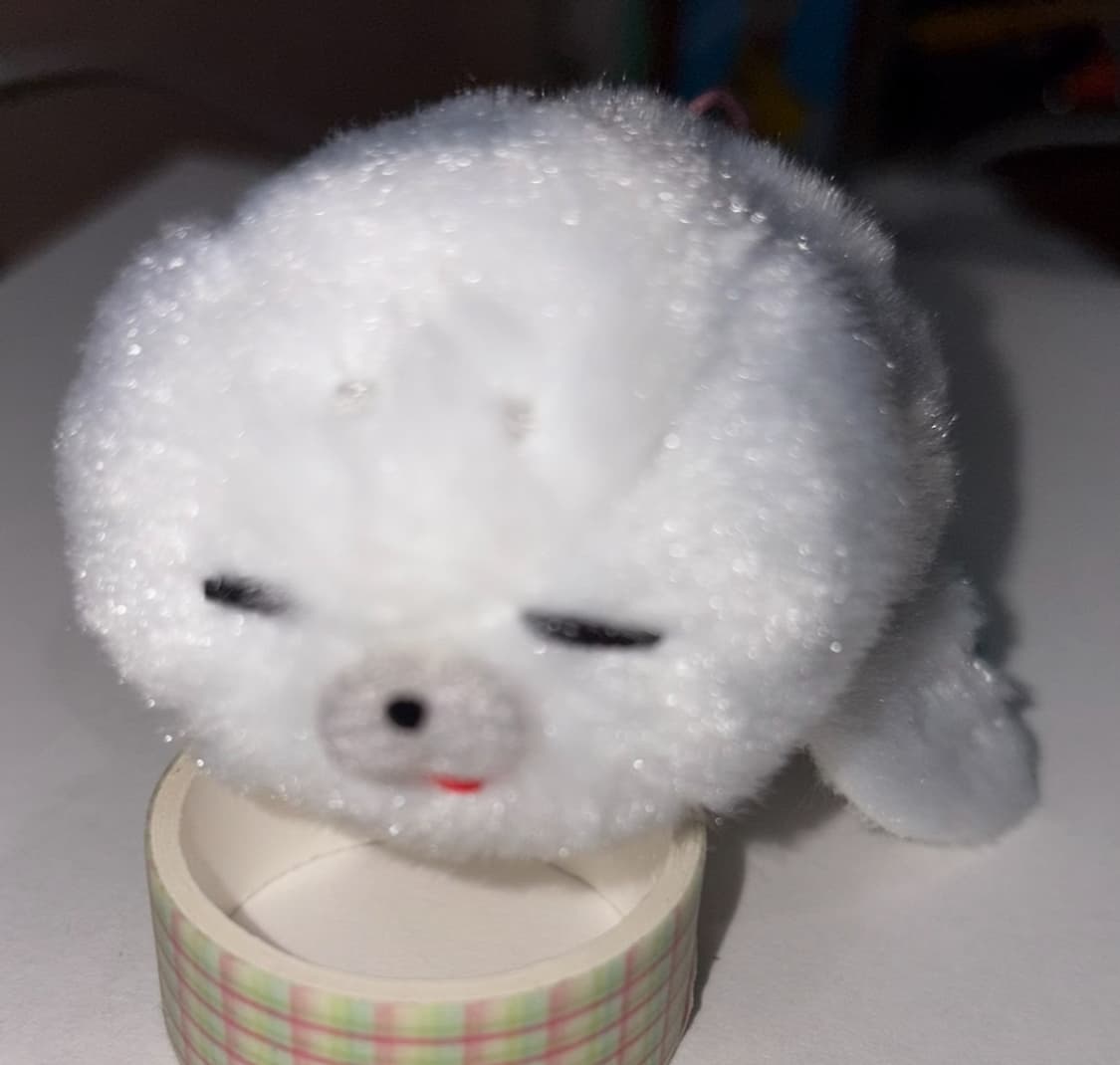 흰색 아기 물개 물범 인형 키링 상품이미지3