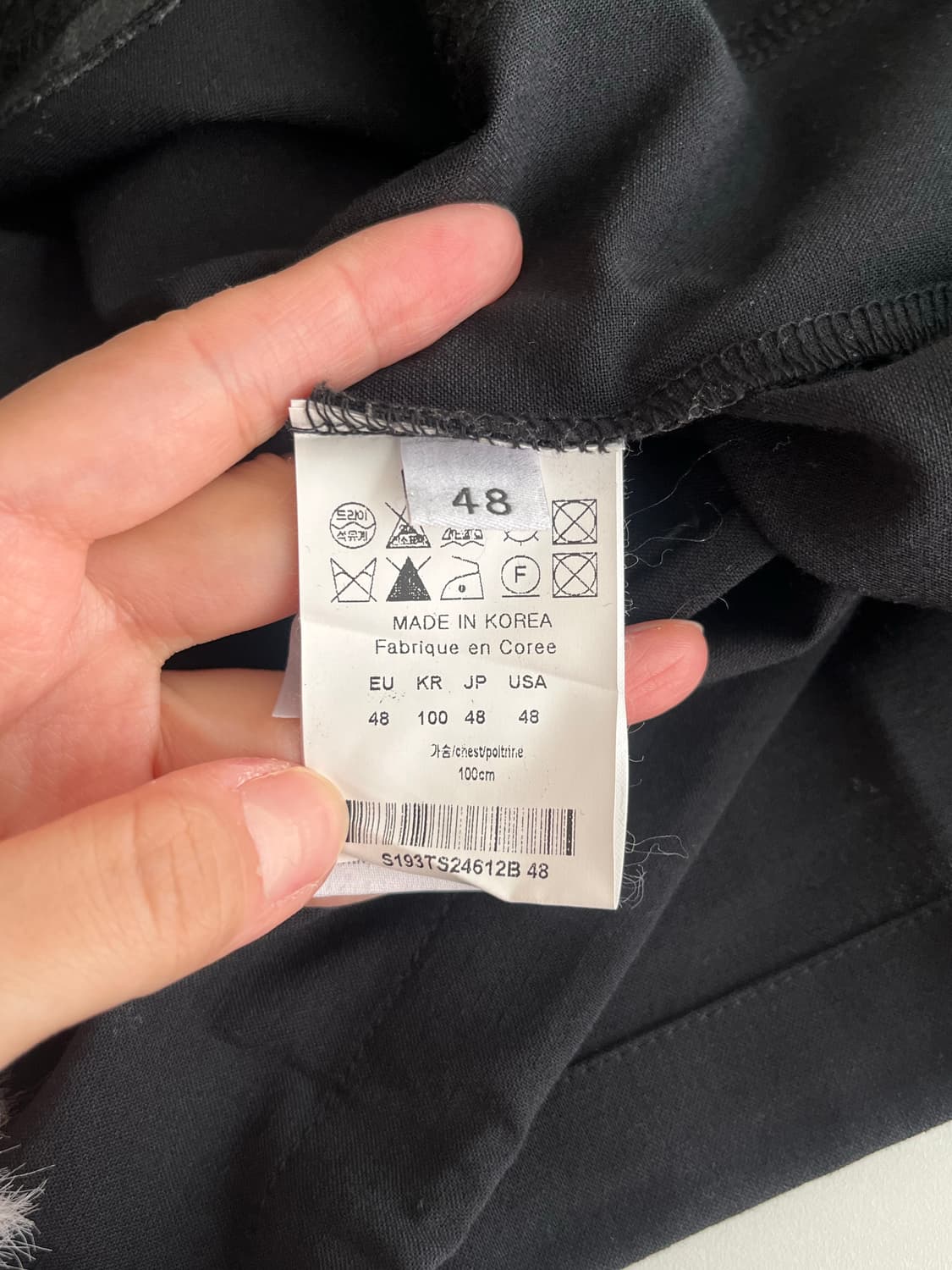 48) 솔리드옴므 19fw 카라 티셔츠 블랙 상품이미지5