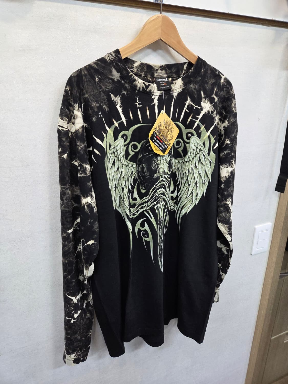 서바이버스 스터드 스컬 타이다이 야광 롱슬리브 긴팔 xl 상품이미지5