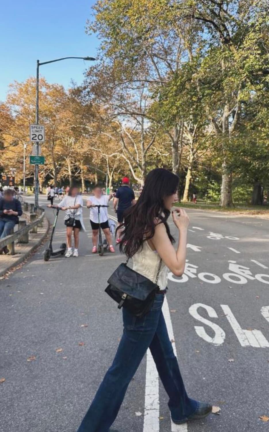 자라 링클 이펙트 락플랩 체인 숄더 크로스백 블랙 카즈하백 상품이미지5