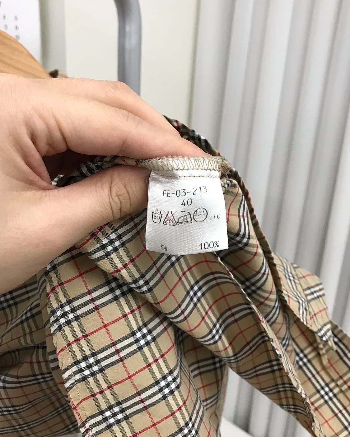 버버리 블루라벨 노바체크 셔츠 상품이미지5