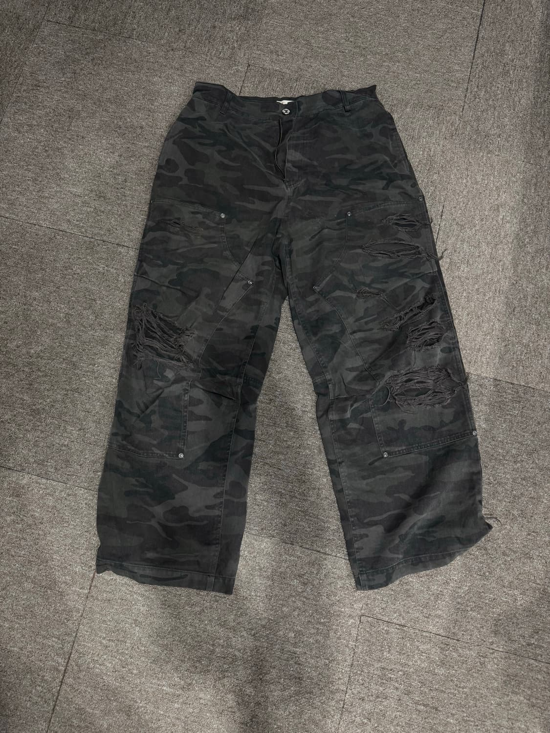 Etce 이티씨이 카모 더블니 팬츠 M 상품이미지1