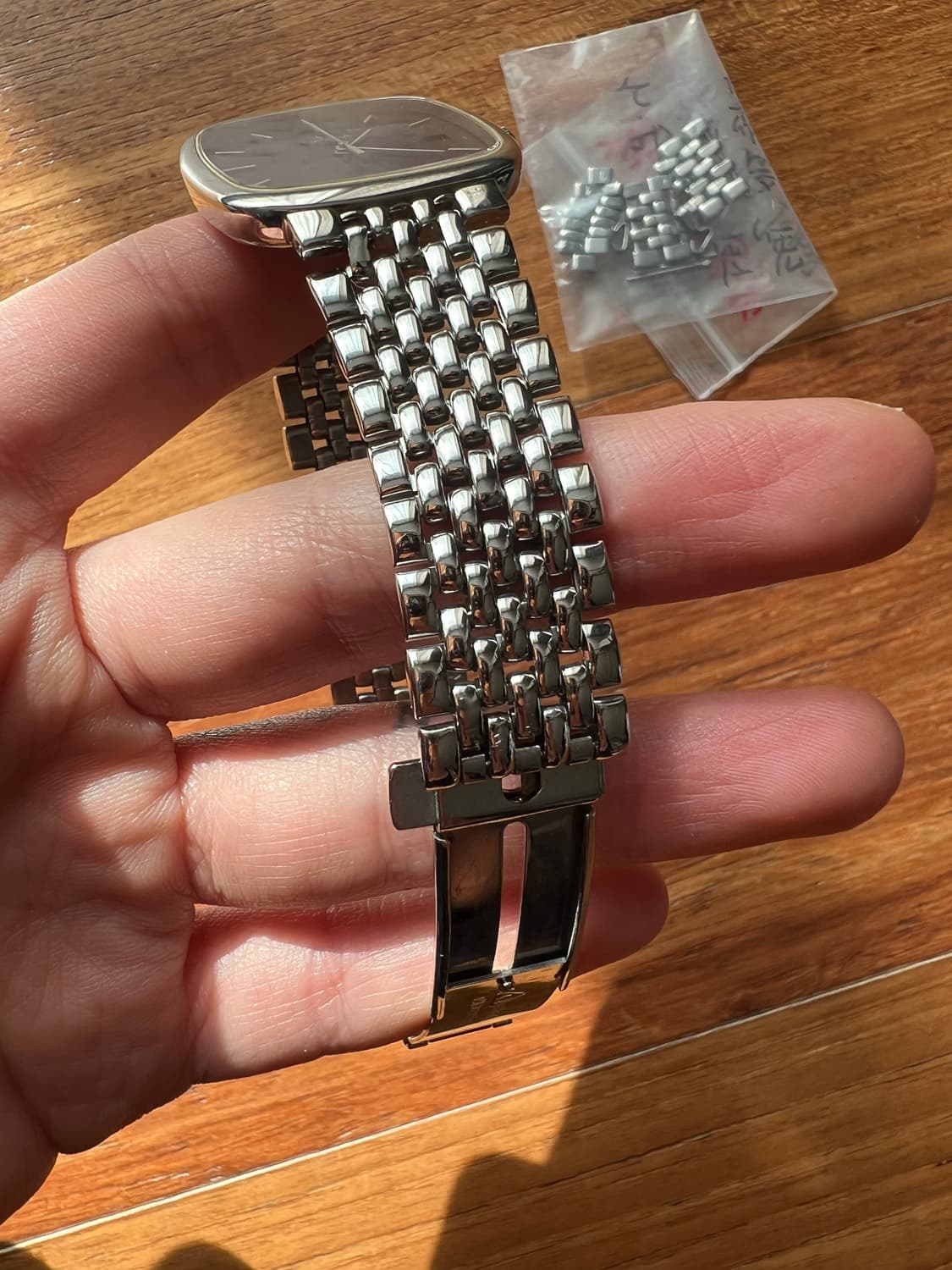 오메가 빈티지 스퀘어 사각 드빌 남녀공용 양각 로얄블루 청판 쿼츠 상품이미지5