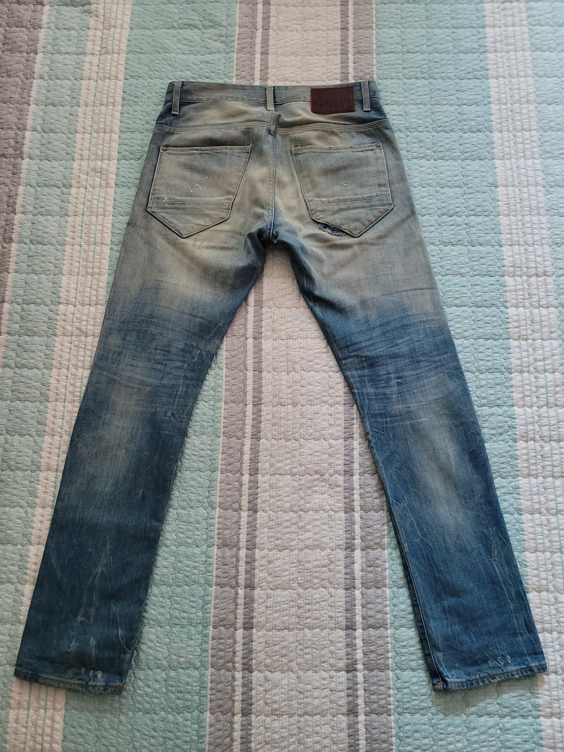 지스타로우 Gstarraw. 뉴레이다슬림 디스리페어 빈티지연청진. 31 상품이미지7