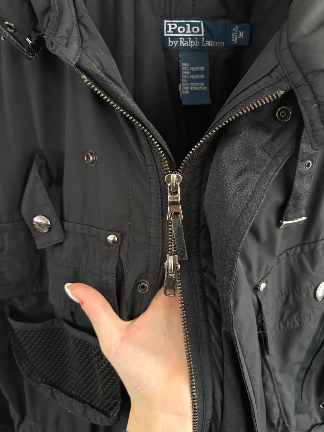 Polo Ralph Lauren 폴로 랄프로렌 블랙 유틸리티 바이커 자켓 상품이미지7