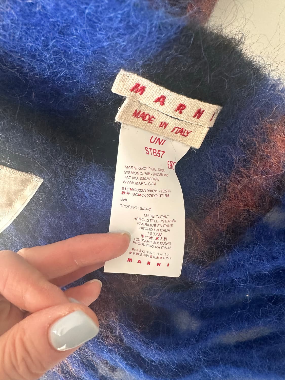 정품)마르니 알파카머플러 상품이미지2