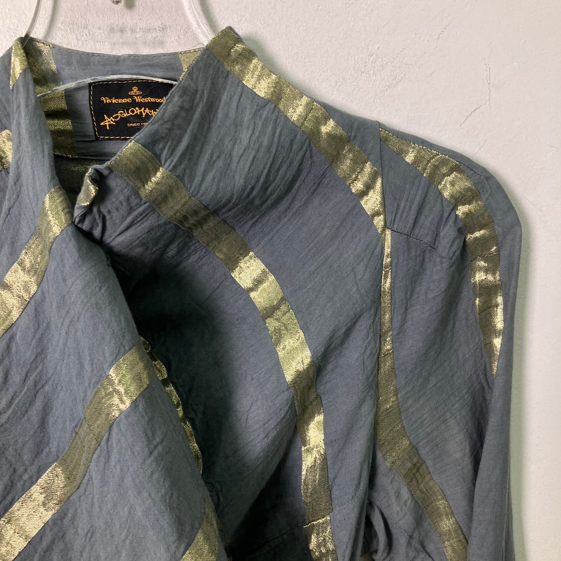 비비안 웨스트우드 앵글로매니아 골드 루렉스 스트라이프 파이럿 셔츠 38 상품이미지4
