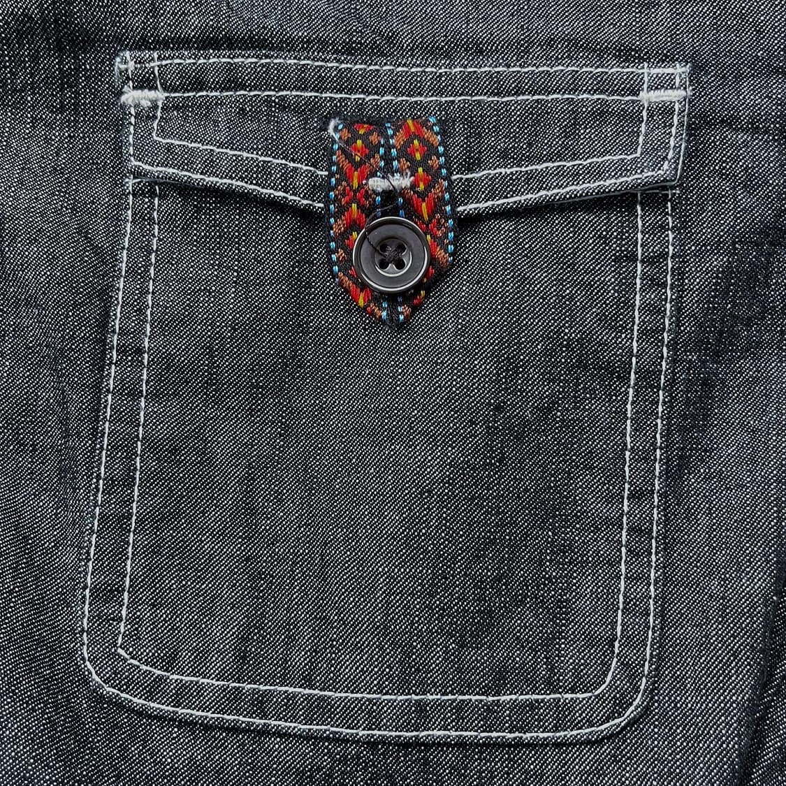 글렌미스트 제팬 아웃도어 에스닉 데님 후드 자켓 상품이미지5