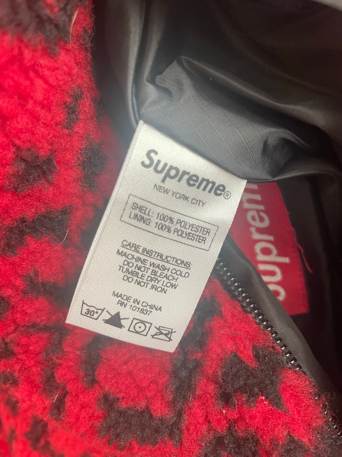 [M] 슈프림 레오파드 리버시블 후리스(17FW) 상품이미지5