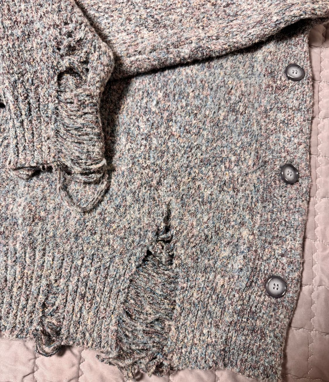 앤더슨벨 데미지 니트 M 상품이미지4