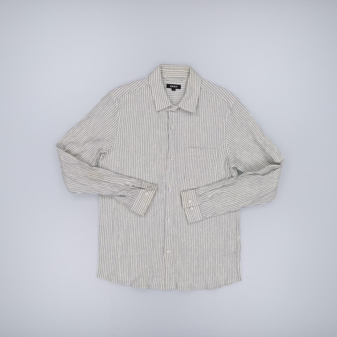 M 한섬DKNY 린넨 스트라이프 셔츠 0310H1 상품이미지1