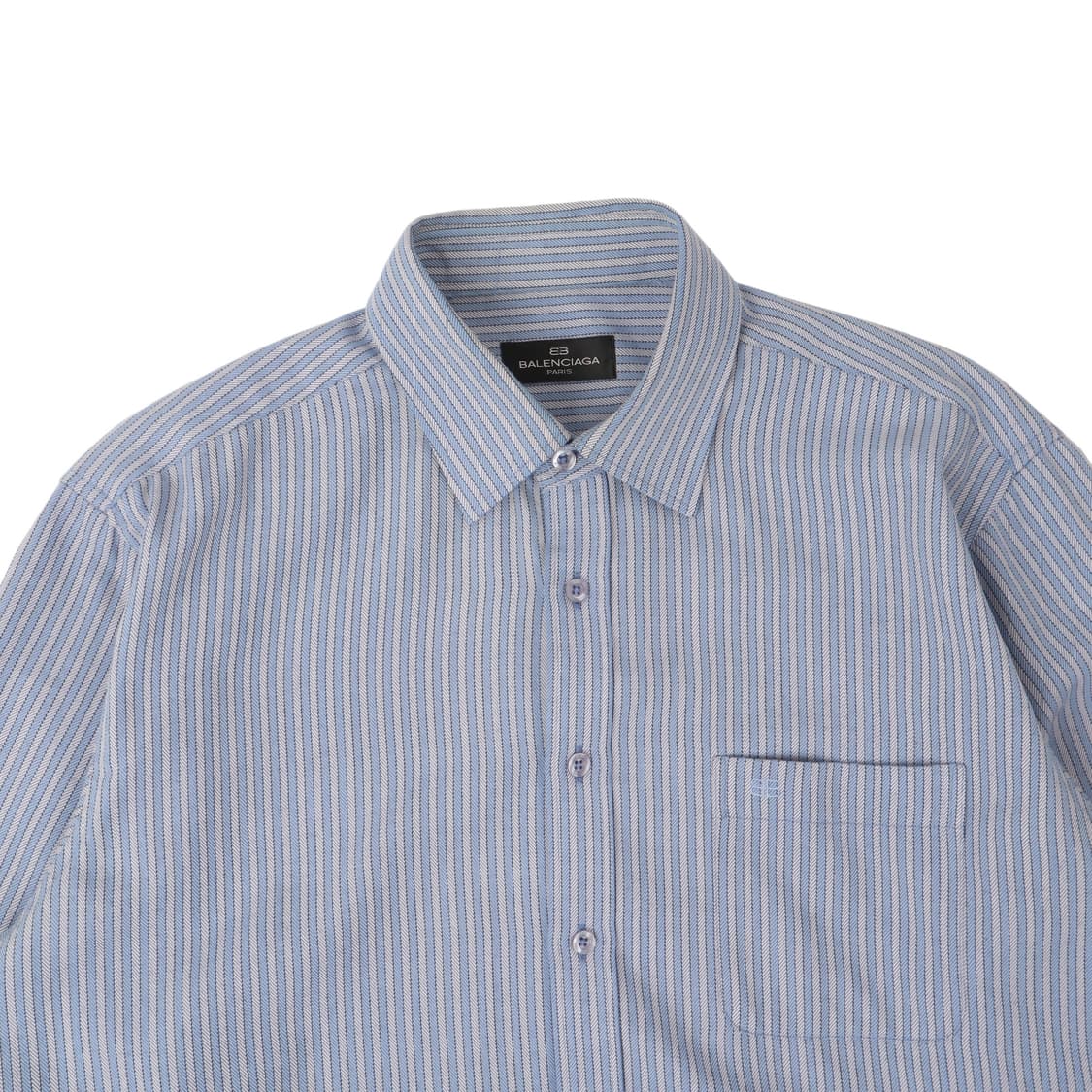 발렌시아가 포켓 로고 스트라이프 셔츠 상품이미지2