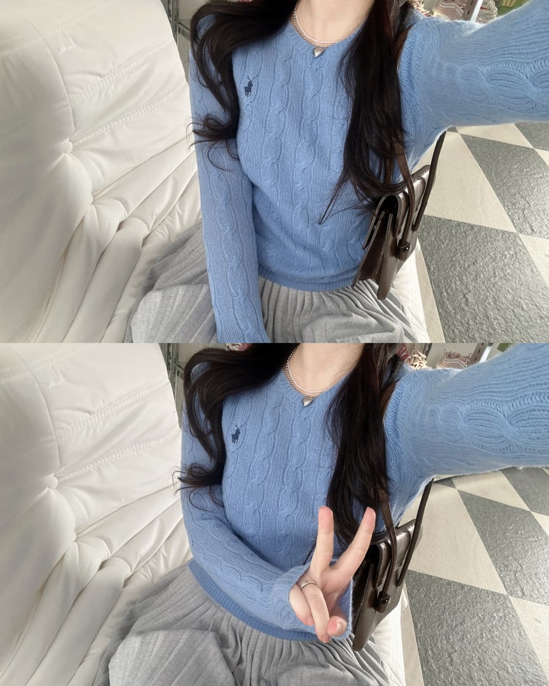 폴로 랄프로렌 울 캐시미어 케이블 니트  상품이미지6