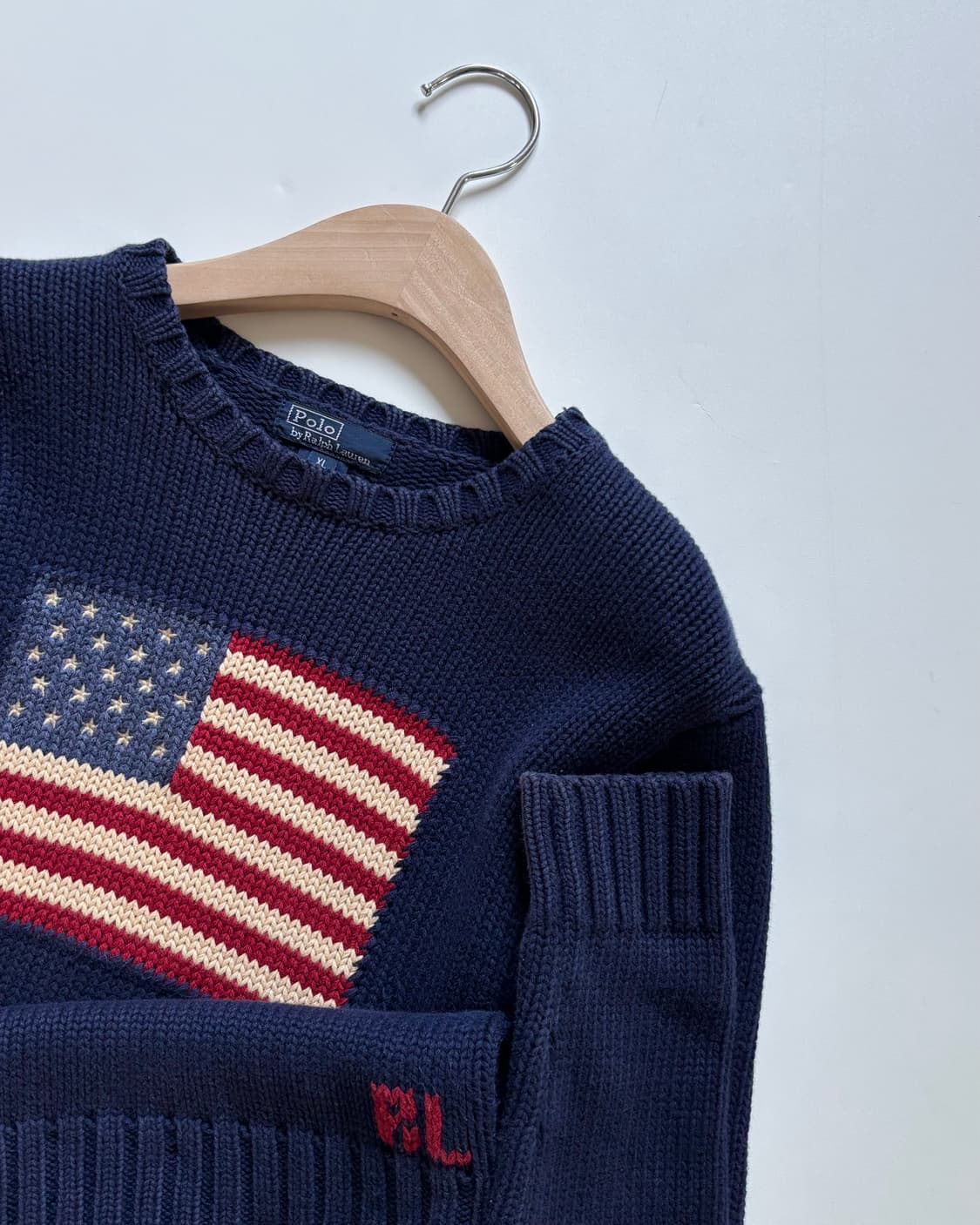 Polo 폴로 랄프로렌 성조기RL자수 코튼 니트  상품이미지2