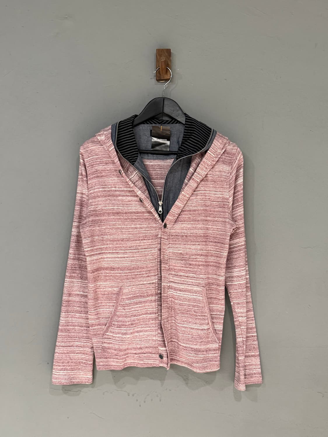 layered detail hood zip-up 상품이미지5