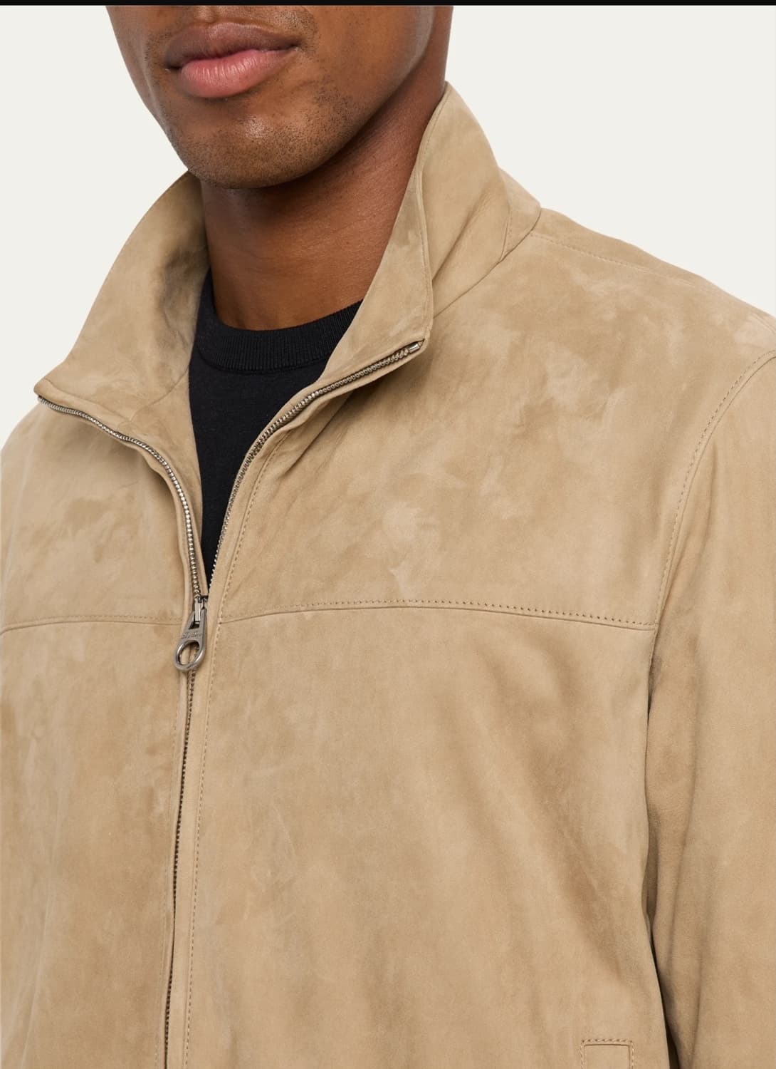 로로피아나 키드스킨 스웨이드 집업 자켓 상품이미지1