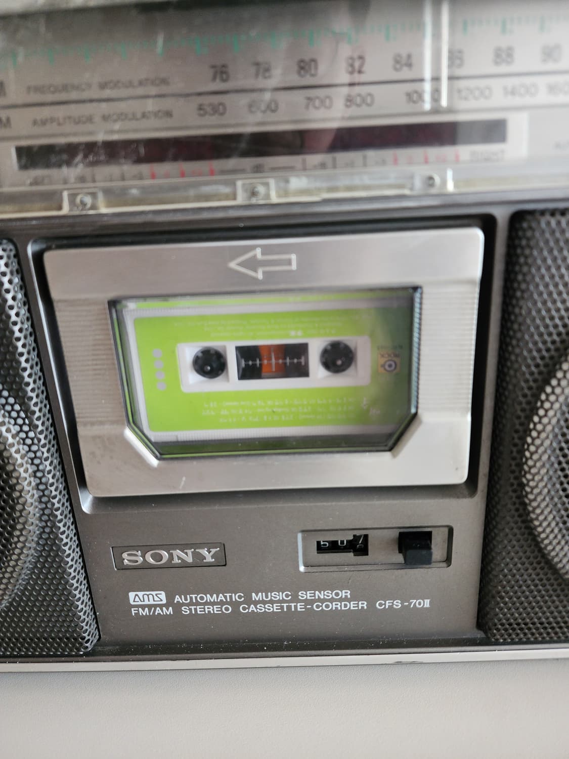 소니 빈티지 스테레오 카세트 라디오 CFS-70 상품이미지3