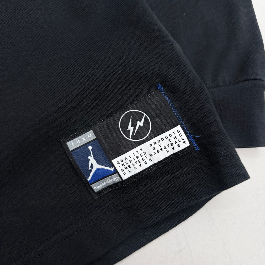 프라그먼트 X 조던 롱슬리브 블랙 상품이미지5