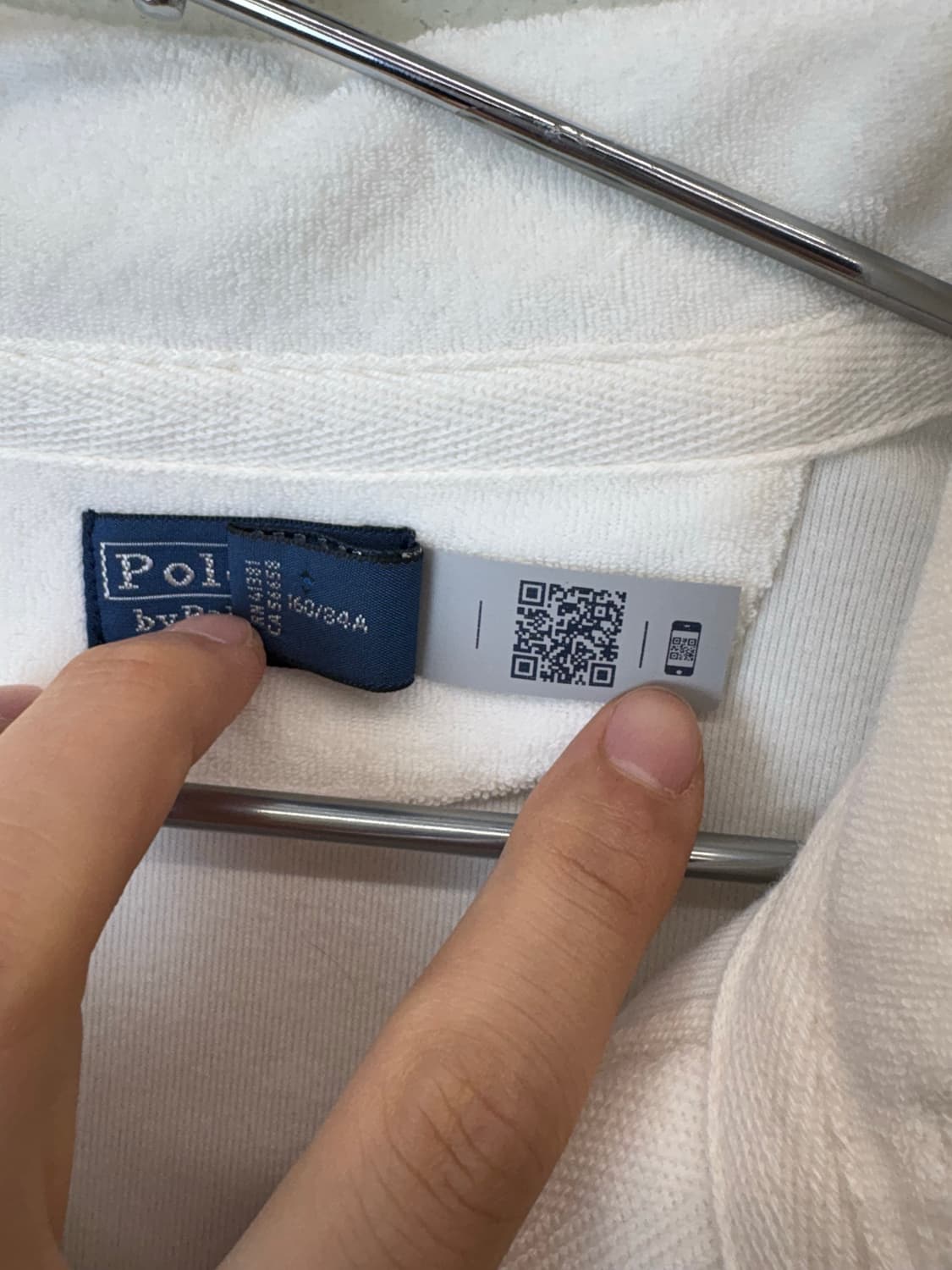 폴로랄프로렌 큐알라벨 스트라이프 테리 럭비 긴팔 카라티 상품이미지8