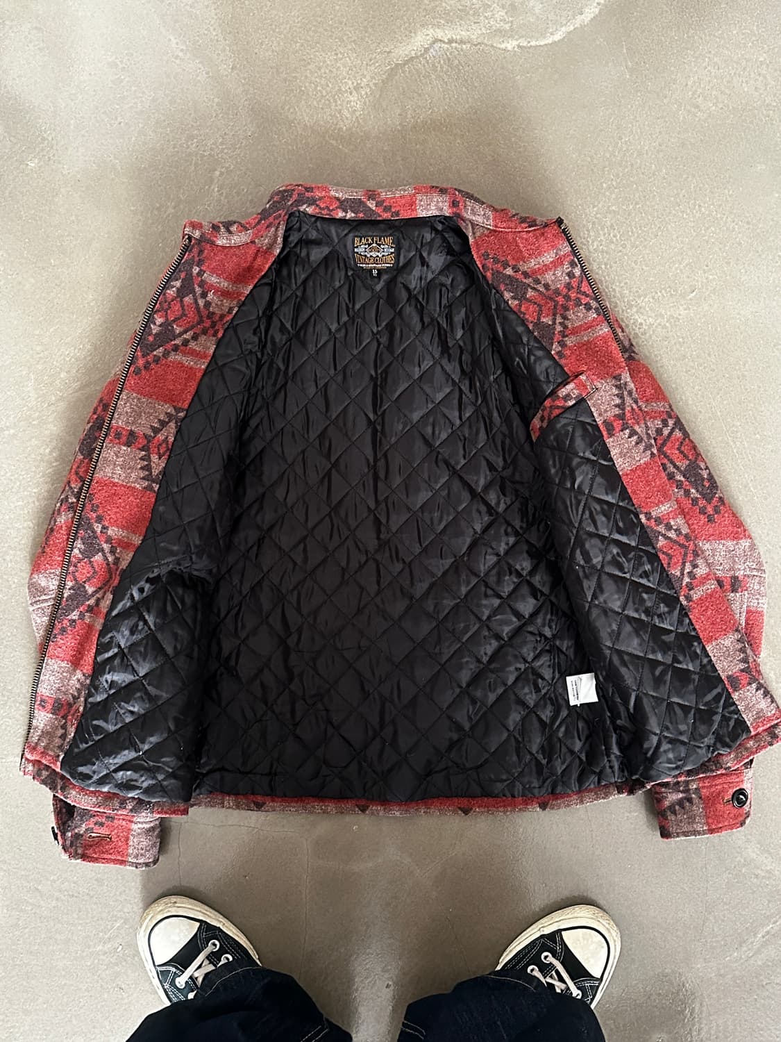 Black flame 블랙플레임 투웨이 울 집업 자켓 상품이미지3