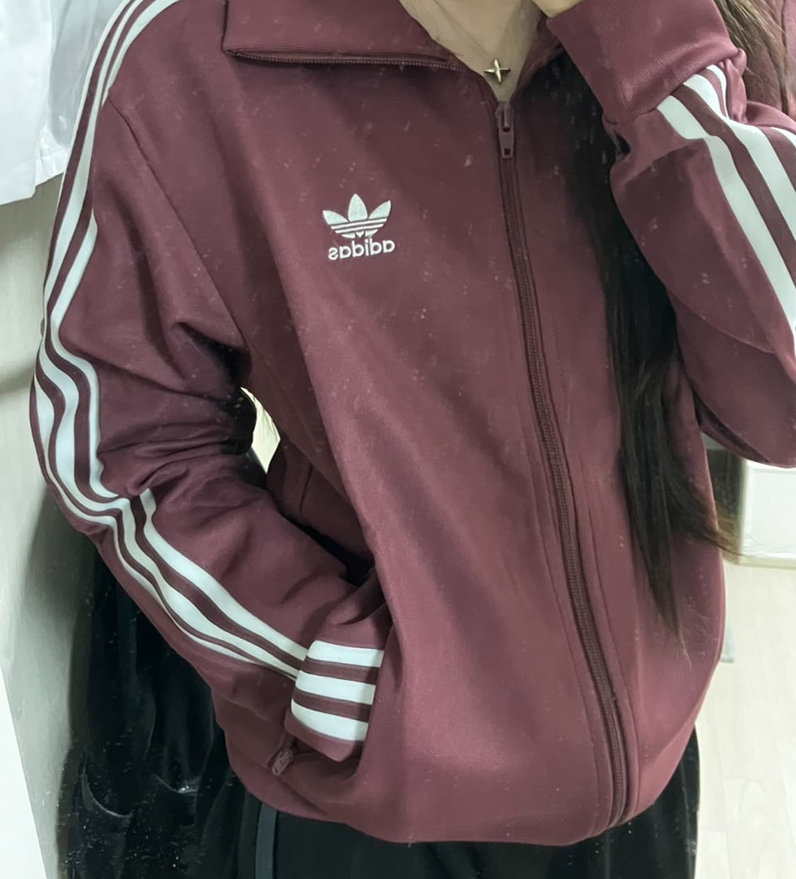 아디다스 베켄바우어 콰이어트 크림슨 져지 상품이미지1