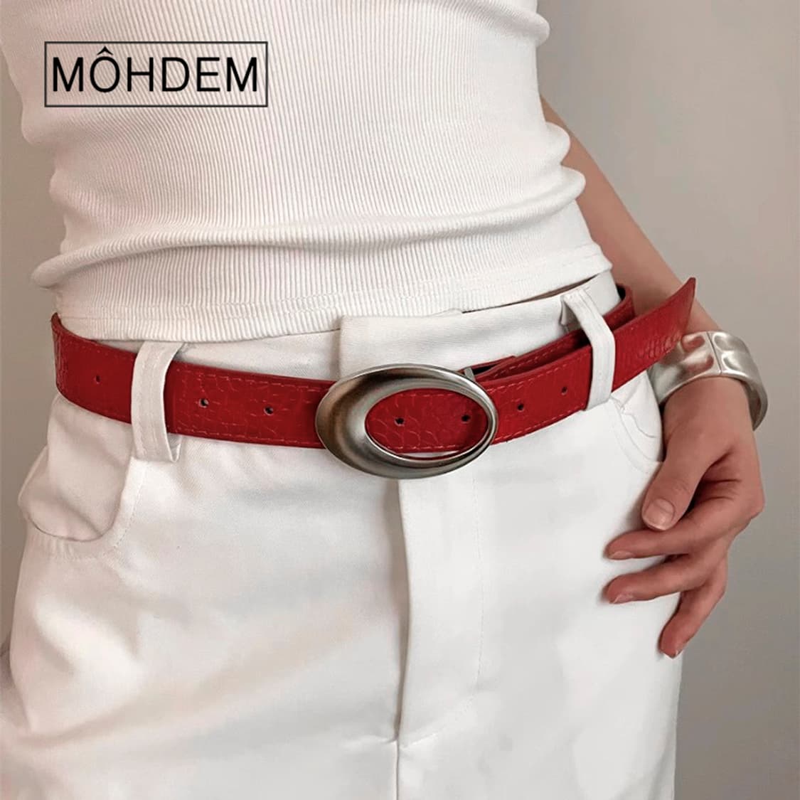 [Unisex] 원버클 크로커다일 벨트 상품이미지4