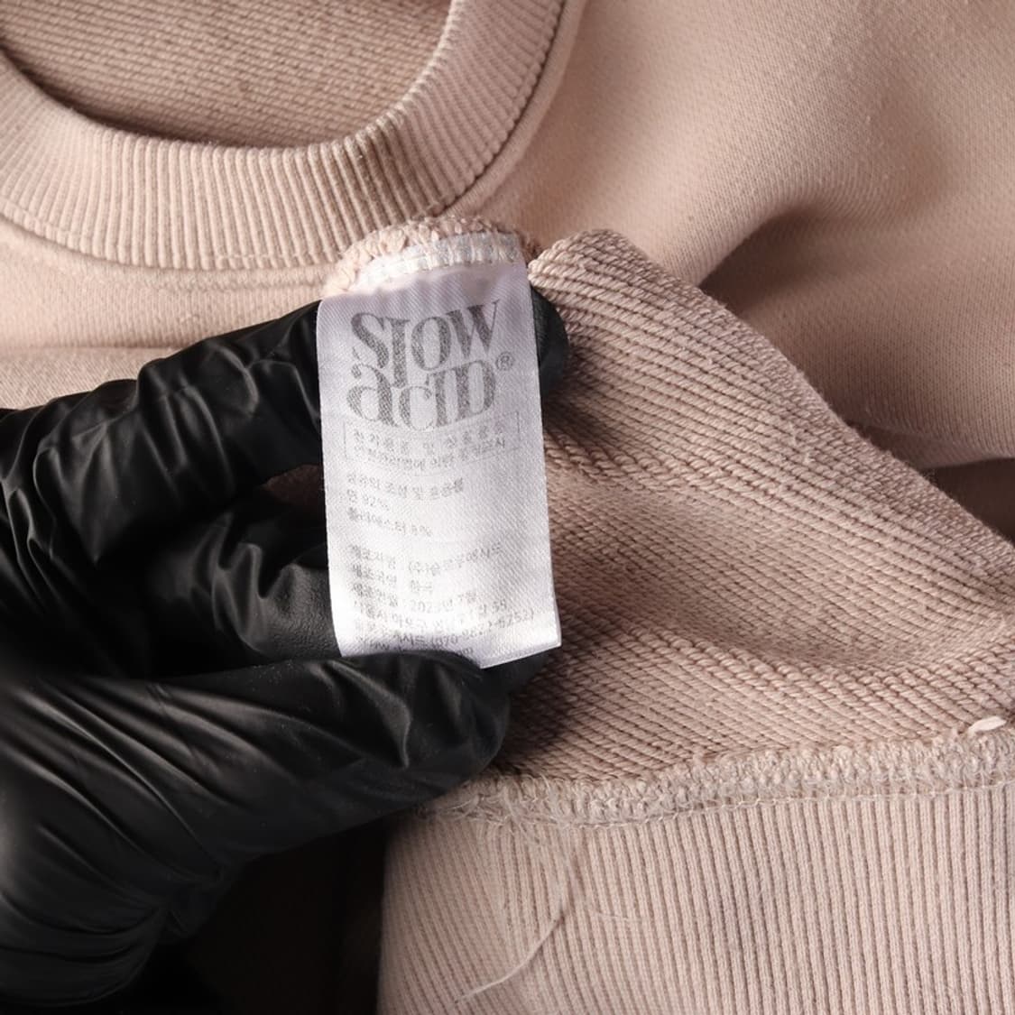 슬로우애시드 블러리 로고 그래픽 맨투맨 M 상품이미지6