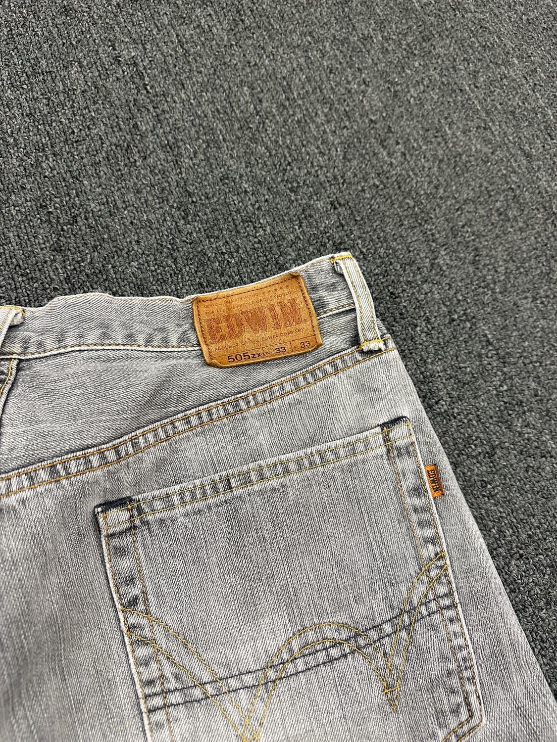 33) 에드윈 505zx 그레이 워싱 데님팬츠 상품이미지5