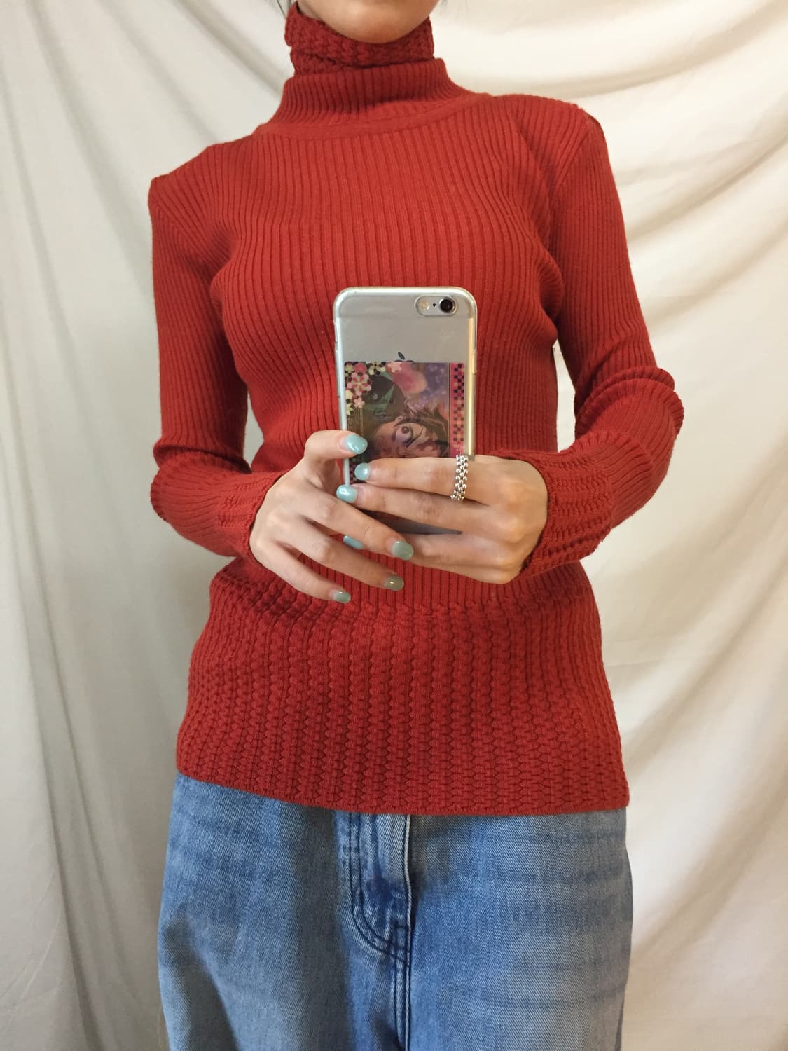 골지 디테일 목폴라 상품이미지6