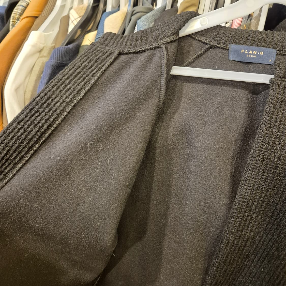 M~L 블랙 코듀로이 가디건 상품이미지4