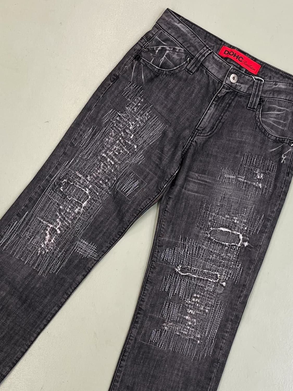DOHC 보로 디스트레스드 데님 팬츠 상품이미지4