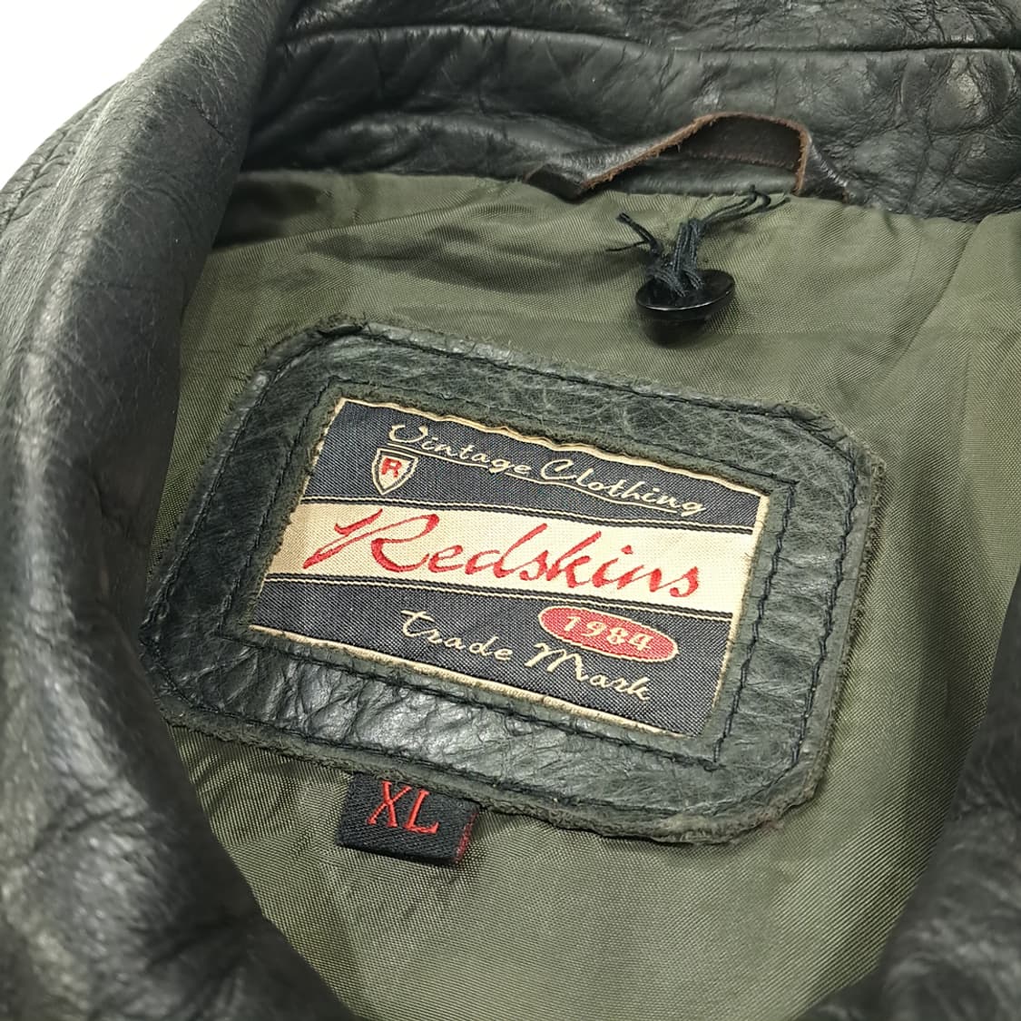 CL231 XL 레드스킨 00s 소가죽 싱글 레더 자켓 블랙 아우터 상품이미지4