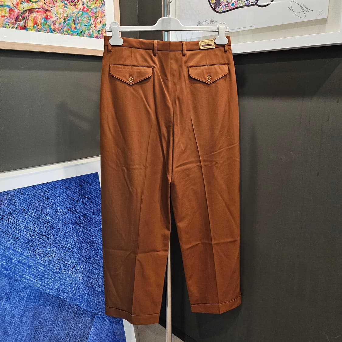 구찌 클래식 백 패치 테일러드 팬츠 상품이미지3