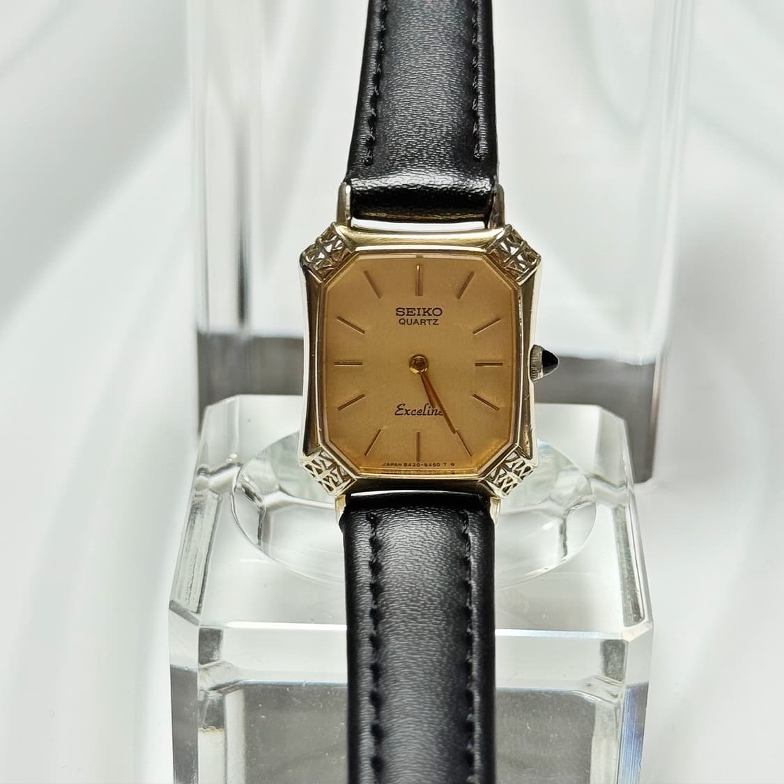 80's90's 빈티지 세이코 엑셀린 엔틱 탱크 시계 상품이미지4