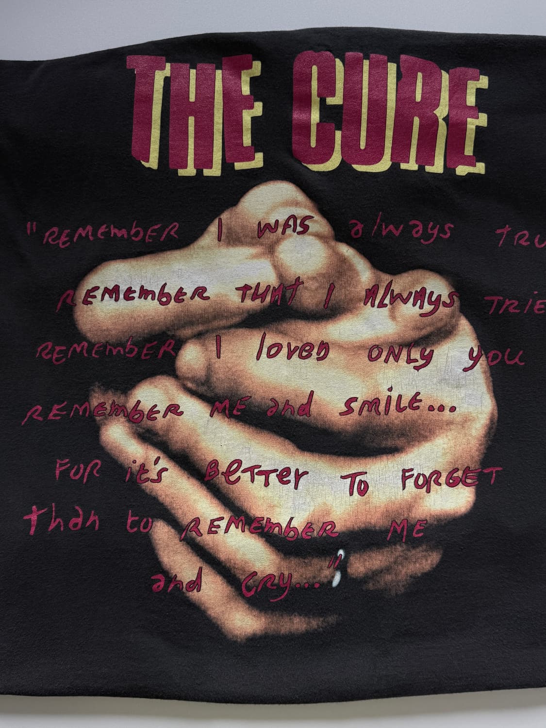 (XL) 90s The Cure vintage band tees 상품이미지4