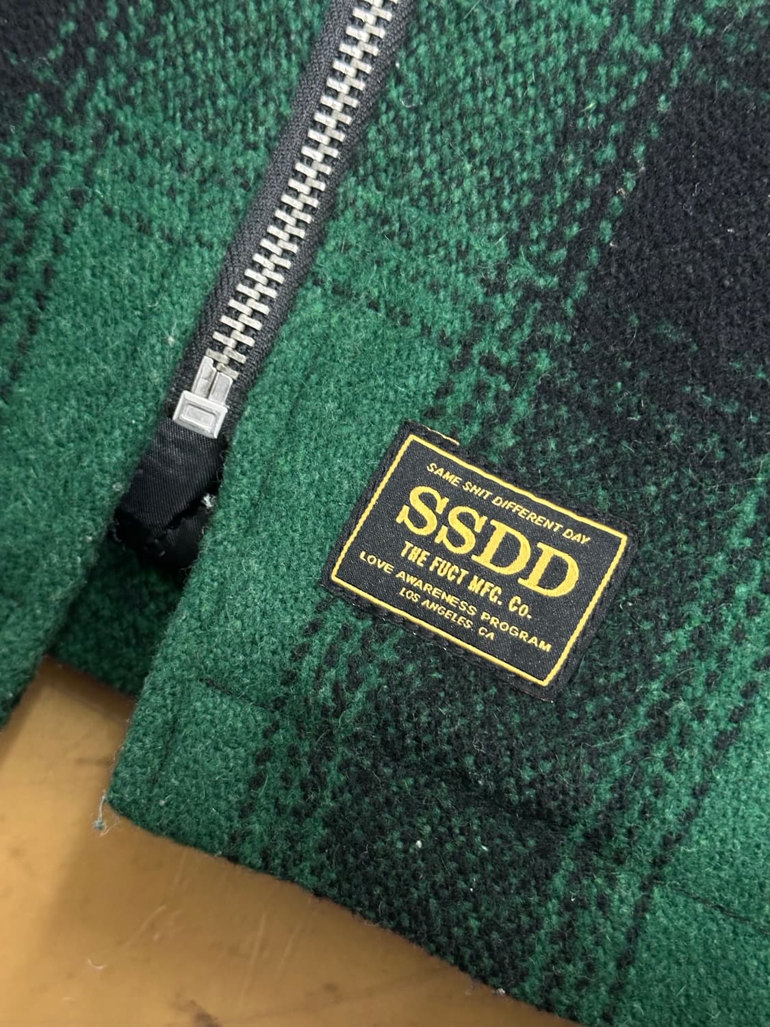 FUCT SSDD 울 플란넬 집업 자켓 L 상품이미지6