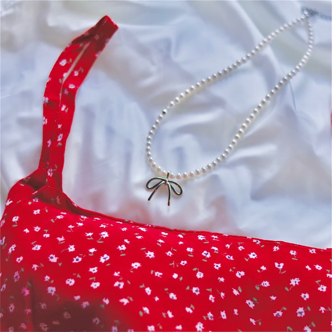 👰‍♀️흰원피스 혹은 셀프웨딩무드 진주목걸이💎 상품이미지6