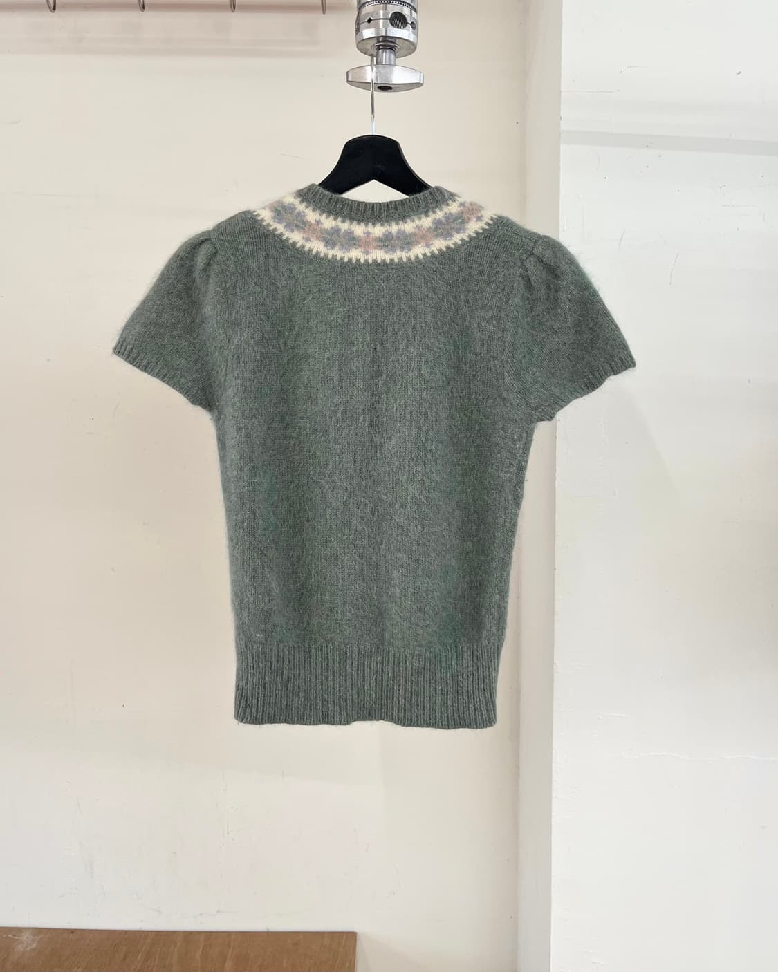 랄프로렌 앙고라 페어 아일 쇼트 슬리브 가디건 상품이미지5