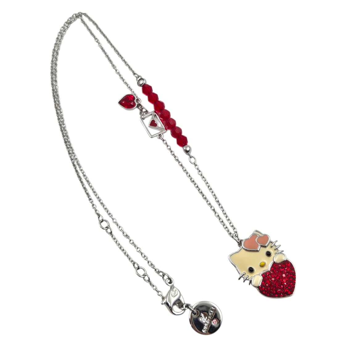 스와로브스키 헬로키티 하트 크리스탈 파베 목걸이 상품이미지3