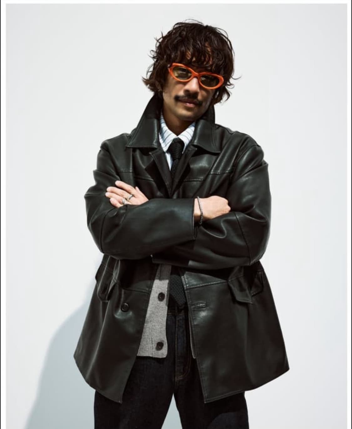 유니폼브릿지 leather car coat L사이즈 상품이미지2