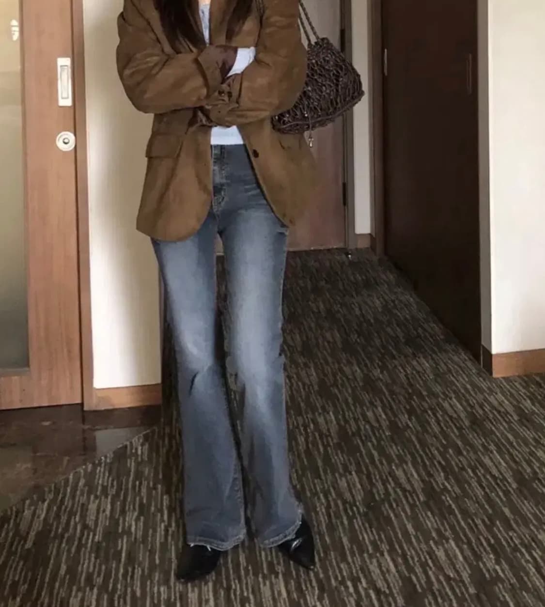 에이블리) 부츠컷 데님 청바지 L 상품이미지1