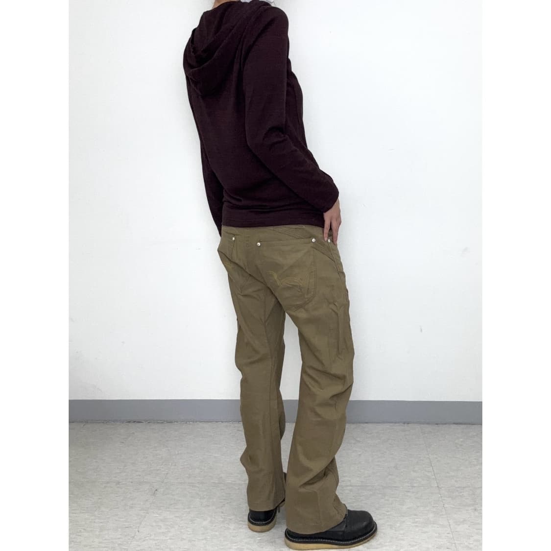 빈티지 버건디 락시크 가디건 상품이미지4