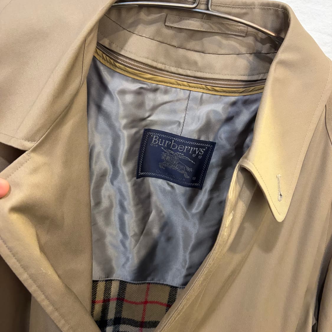 버버리 정품 싱글 트렌치 코트 자켓 내피포함 상품이미지3