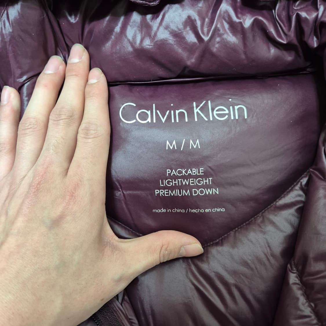 캘빈클라인 여성 라이트 프리미엄 덕다운 경량 롱패딩 상품이미지4