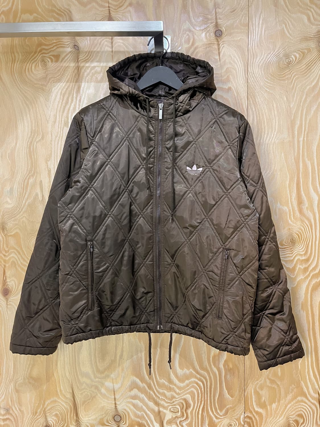 아디다스 Y2K 트레포일 퀼티드 후드 자켓 상품이미지2