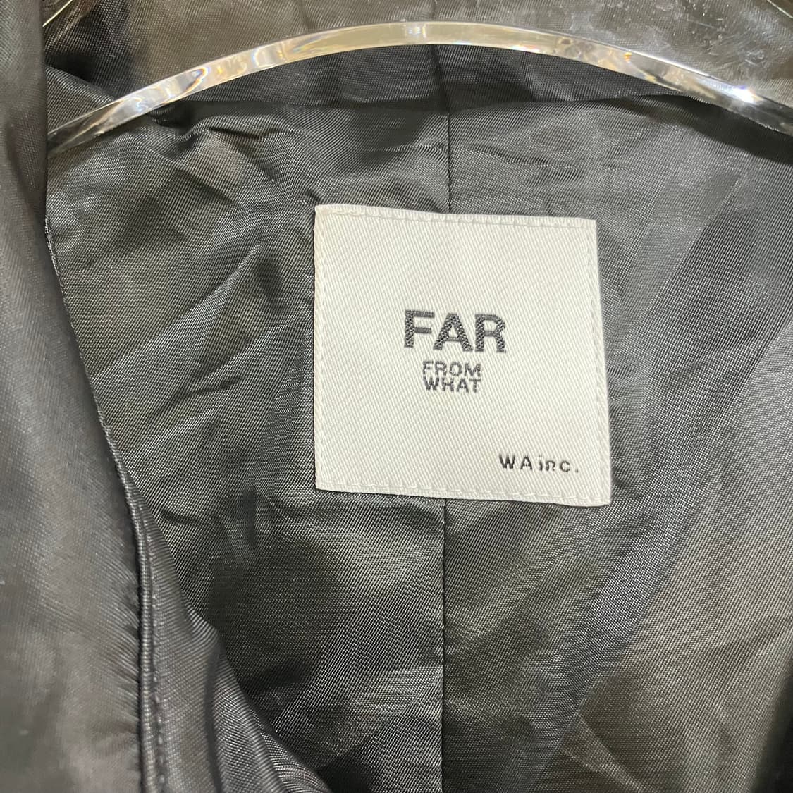 파프롬왓 블랙 나일론 써클 코트 2size (택O) 상품이미지2