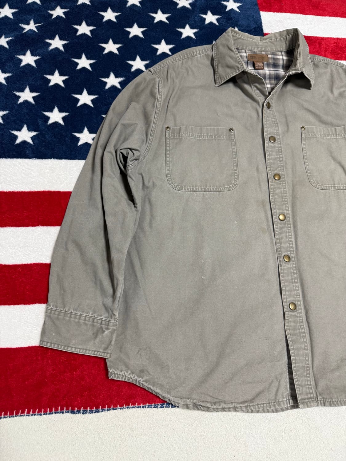 빈티지워크셔츠 vintage work jacket  덕캔버스 워크웨어 상품이미지2