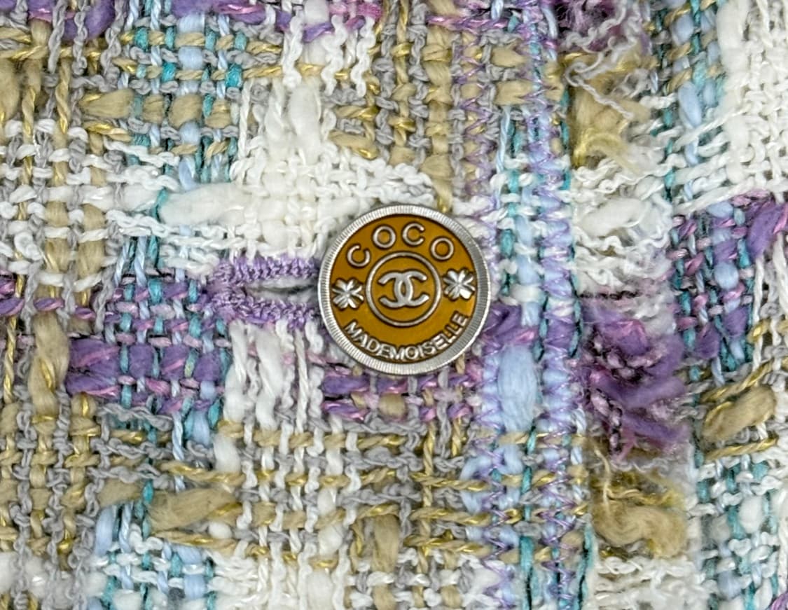 샤넬 파스텔 믹스 트위드 스커트 상품이미지4